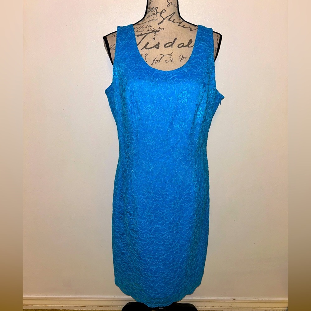 🩵♦️NWT John Meyer Blue Lace Dress🩵